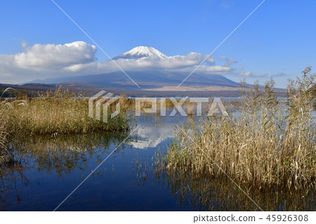 Upside-down Fuji and Kashihara on Lake Yamanaka 45926308
