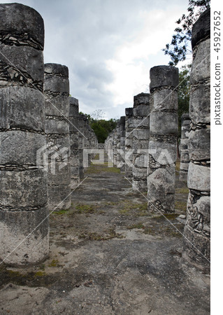 1000 pillars complex at Chichen Itza site,Yucatan, 45927652