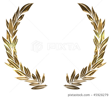 金屬質感月桂樹裝飾品·月桂花環|裝飾盒·LAUREL花圈 45928279