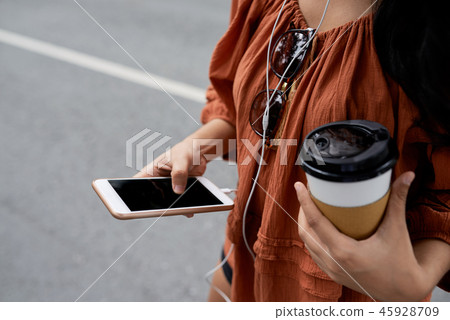 Checking smartpone Checking smartpone 45928709