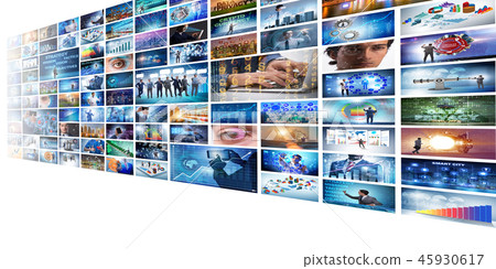 Collage of various business concepts 45930617