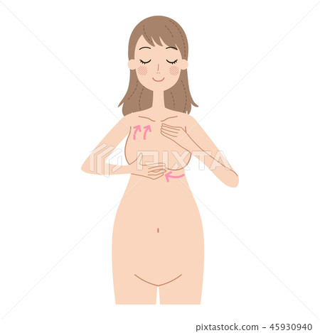 Pregnant woman doing massage. 45930940