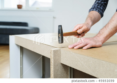 Furniture assembly at home. Furniture assembly at home. 45931039