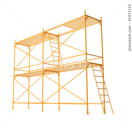 Scaffold isolated on white background 45931254