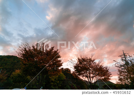 Night scenery of quiet rural area Night scenery of quiet rural area 45931632