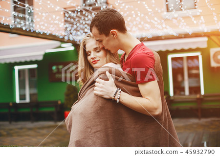 couple with plaid couple with plaid 45932790