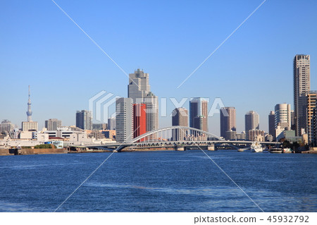 The mouth of the Sumida River The mouth of the Sumida River 45932792