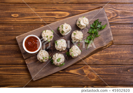 Georgian dumplings khinkali Georgian dumplings khinkali 45932920