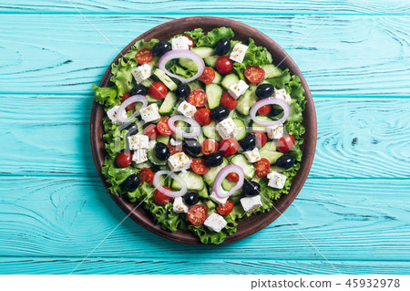 Fresh vegetables greek salad Fresh vegetables greek salad 45932978