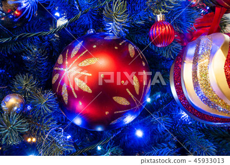 聖誕節 裝飾 裝飾品 聖誕樹 光暈背景 クリスマス 暈け christmas sparkle 45933013