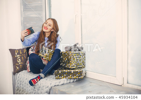 festive lady festive lady 45934104