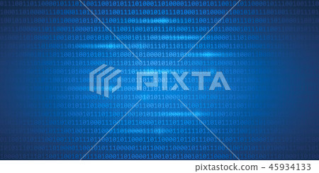 blue matrix digital binary code web background 45934133