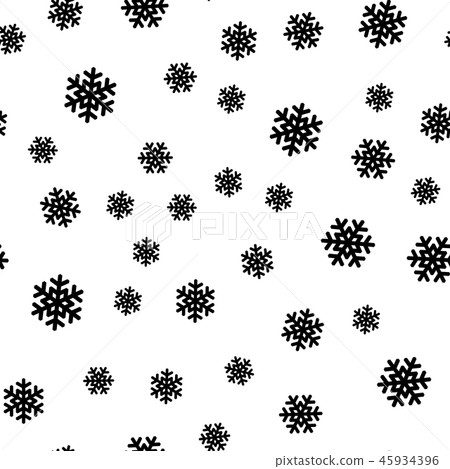 It is snowing. Seamless pattern of snowflakes. Christmas or winter theme vector background It is snowing. Seamless pattern of snowflakes. Christmas or winter theme vector background 45934396
