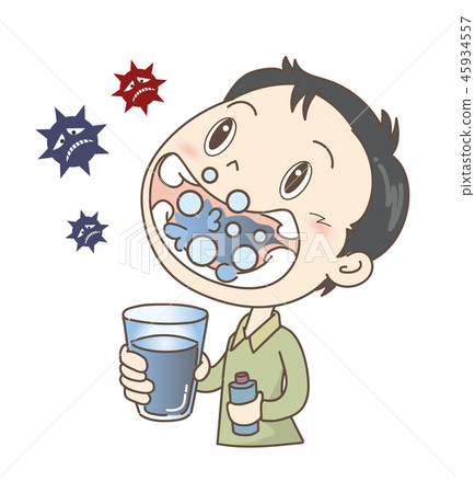 Cold and flu prevention, gargling, men Cold and flu prevention, gargling, men 45934557