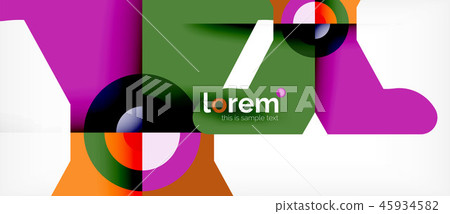 Abstract round elements composition background, organic design 45934582