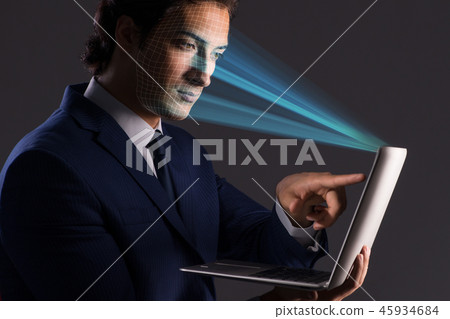 Concept of face recognition software and hardware Concept of face recognition software and hardware 45934684