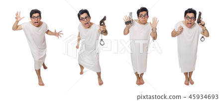 Funny man suffering from mental disorder Funny man suffering from mental disorder 45934693