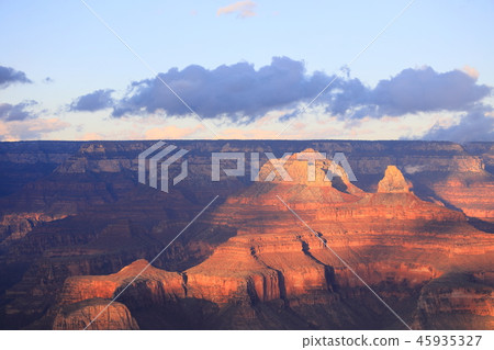 Sunset view from Grand Canyon Yavapai Point Sunset view from Grand Canyon Yavapai Point 45935327