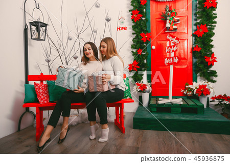 girls with gifts girls with gifts 45936875