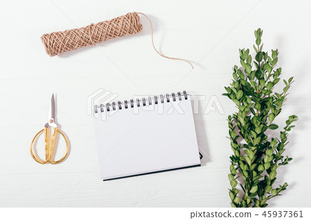 Flat lay composition preparation for the holiday Flat lay composition preparation for the holiday 45937361