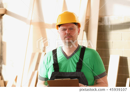 Portrait of young attractive man in work Portrait of young attractive man in work 45939107