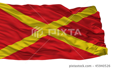 Virton City Flag, Belgium, Isolated On White Virton City Flag, Belgium, Isolated On White 45940526
