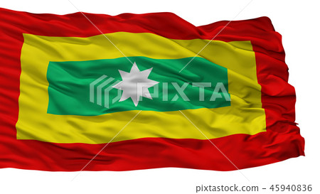 Cartagena City Flag, Colombia, Isolated On White Cartagena City Flag, Colombia, Isolated On White 45940836