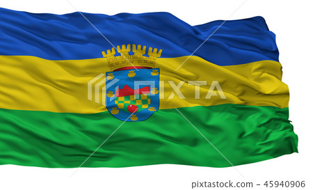 Quilicura City Flag, Chile, Isolated On White 45940906