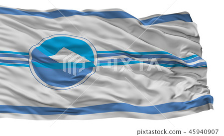 Puerto Varas City Flag, Chile, Isolated On White Puerto Varas City Flag, Chile, Isolated On White 45940907
