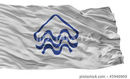 Pucon City Flag,Chile,Isolated On White Background Pucon City Flag,Chile,Isolated On White Background 45940909
