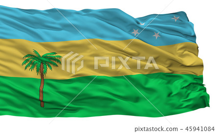 Concon City Flag, Chile, Isolated White Background Concon City Flag, Chile, Isolated White Background 45941084