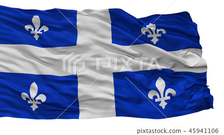 Quebec City Flag,Canada, Isolated White Background 45941106
