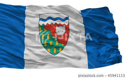Northwest Territories City Flag, Canada, Isolated 45941113