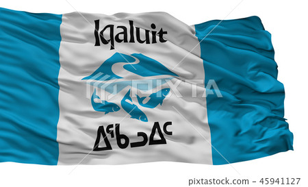 Iqaluit City Flag, Canada,Nunavut Province,Isolate 45941127