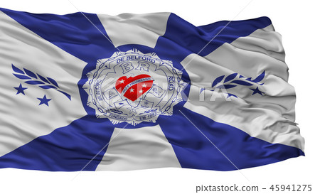 Belford Roxo City Flag, Brasil, Isolated On White Belford Roxo City Flag, Brasil, Isolated On White 45941275