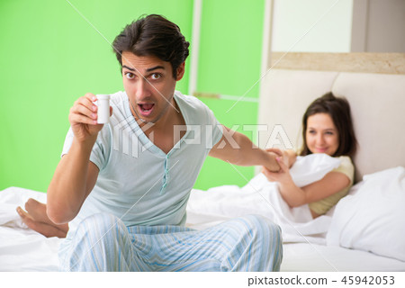 Man using pills for woman satisfaction Man using pills for woman satisfaction 45942053