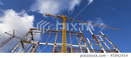 Multi-storey building under construction  45942454