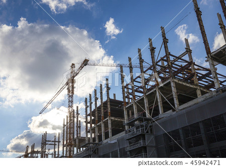 Multi-storey building under construction  45942471