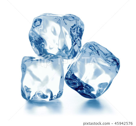 ice cubes isolated 45942576