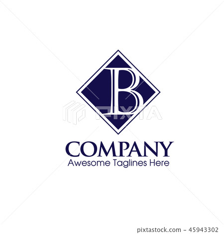 creative B letter concept Vector logo template - Stock Illustration ...
