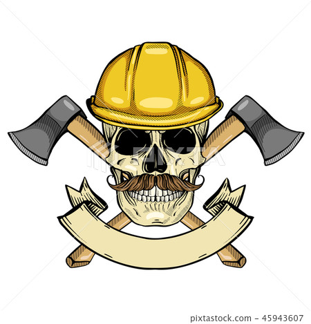 Hand drawn sketch, color skull Hand drawn sketch, color skull 45943607