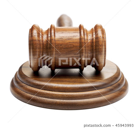 wooden gavel isolated wooden gavel isolated 45943993
