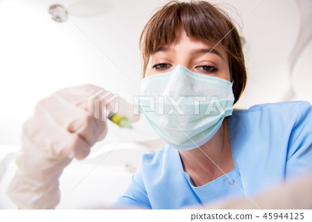 Concept of treating teeth at dentists 45944125