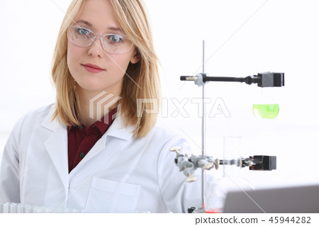 Smiling beautiful technician woman portrait Smiling beautiful technician woman portrait 45944282