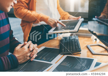 Professional Development programmer cooperating meeting and brai 45944294