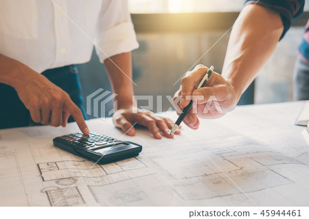 Image of engineer or architect partner meeting for working with 45944461