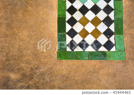 Moroccan ceramic tiles and plaster background in M 45944465
