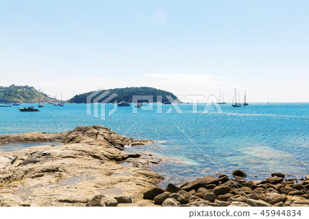 View on Nai Harn bay beach beach at Rawai Phuket View on Nai Harn bay beach beach at Rawai Phuket 45944834