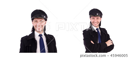 Funny pilot isolated on white Funny pilot isolated on white 45946005