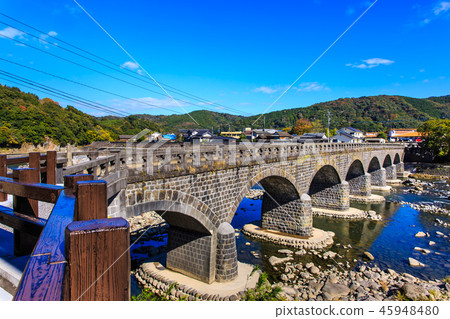 Autumn view of Kuramakei Bridge [Otsutsu Nakatsu City Honshumagkei] 45948480